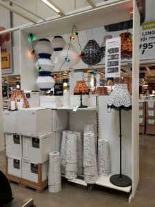 ikea izmir abajur dekorasyon bölümü