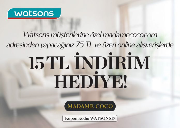 Watsons İndirimleri Madam Coco'ya Taşıyor.