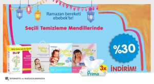 ramazan bereketi ebebek'te temizleme mendillerinde %30 indirim