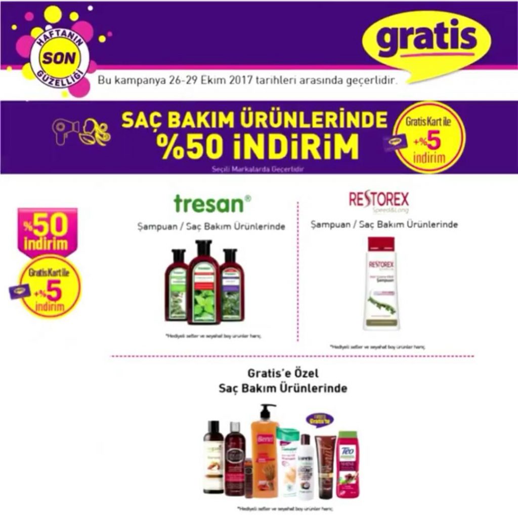 Gratis Cumhuriyet Bayramı indirimi saç bakım