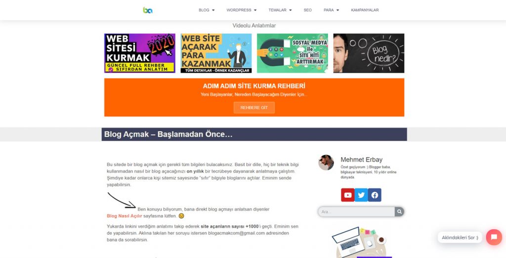 Blogacmak.com En İyi Blog Siteleri